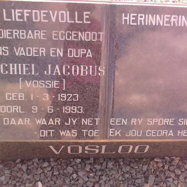 VOSLOO Machiel Jacobus 1923-1993