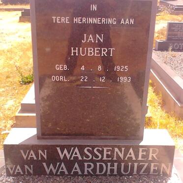 WAARDHUIZEN Jan Hubert, van Wassenaer van 1925-1993