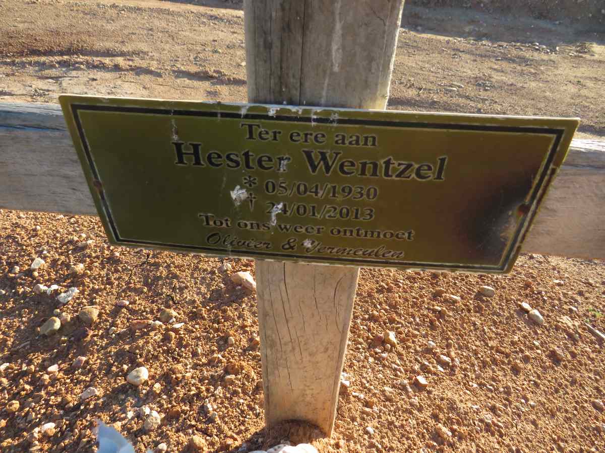 WENTZEL Hester 1930-2013