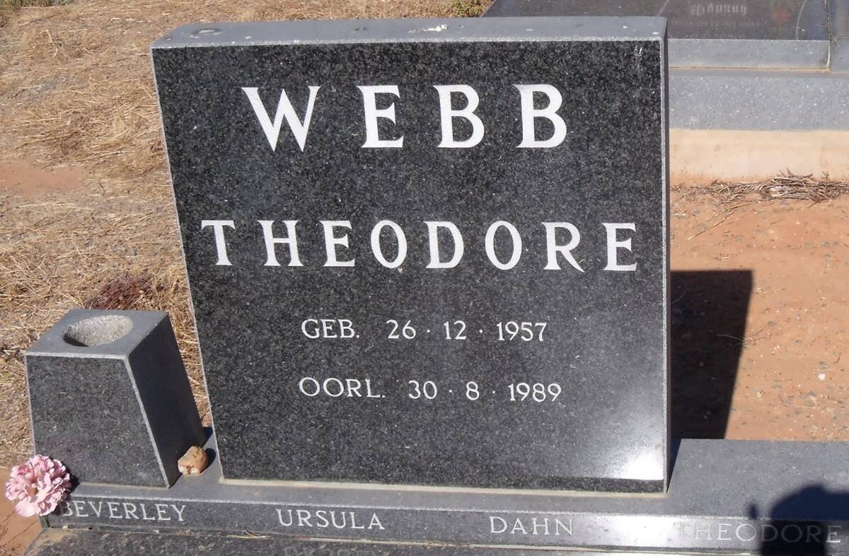 WEBB Theodore 1957-1989