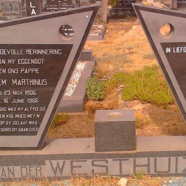 WESTHUIZEN Willem Marthinus, van der 1906-1966 &amp; Cecilia Anna GERBER 1903-1976