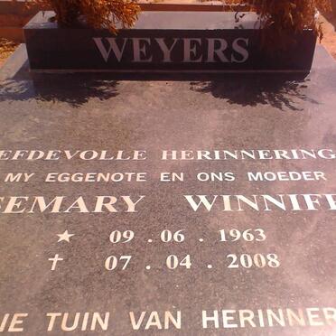 WEYERS Rosemary Winnifred 1963-2008