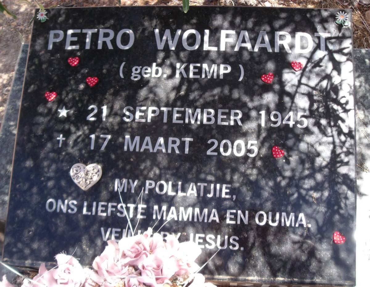 WOLFAARDT Petro 1945-2005