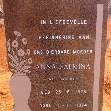 WYK Anna Salmina, van nee UNGERER 1925-1974