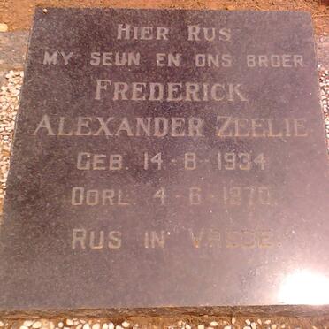 ZEELIE Frederick Alexander 1934-1970