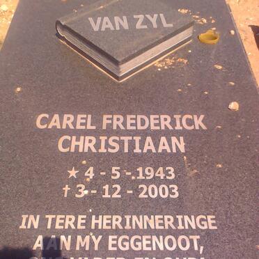 ZYL Carel Frederick Christiaan, van 1943-2003