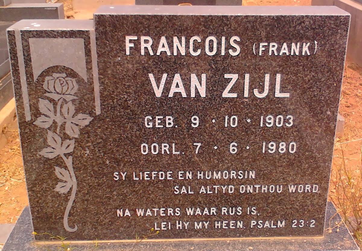 ZIJL Francois, van 1903-1980