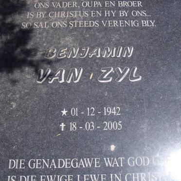 ZYL Benjamin, van 1942-2005