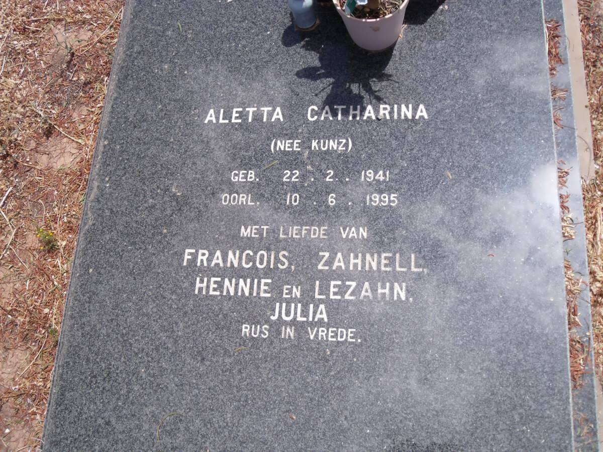 ZYL Aletta Catharina, van nee KUNZ 1941-1995 _2