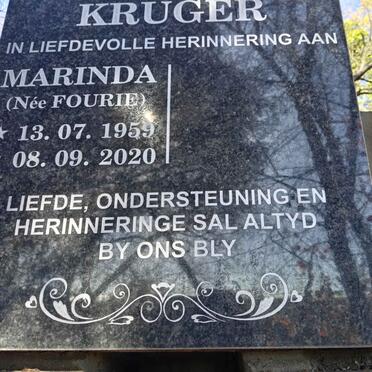 KRUGER Marinda nee FOURIE 1959-2020