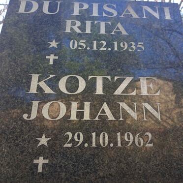 PISANI Rita, du 1935-  :: KOTZE Johann 1962-