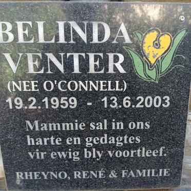 VENTER Belinda nee OCONNELL 1959-2003