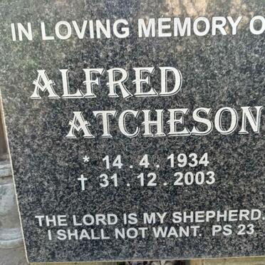 ATCHESON Alfred 1934-2003
