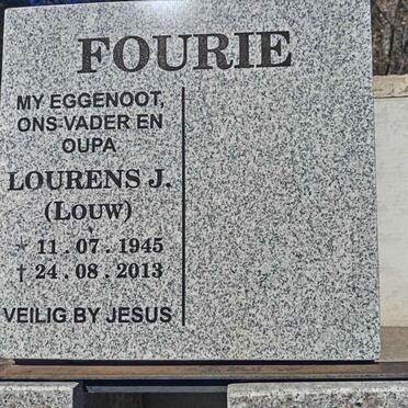 FOURIE Lourens J. 1945-2013
