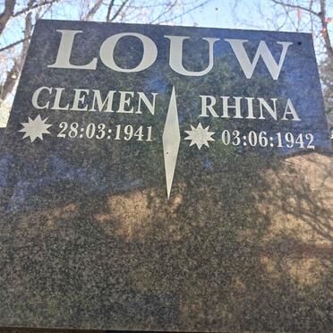 LOUW Clemen 1941 & Rhina 1942 -