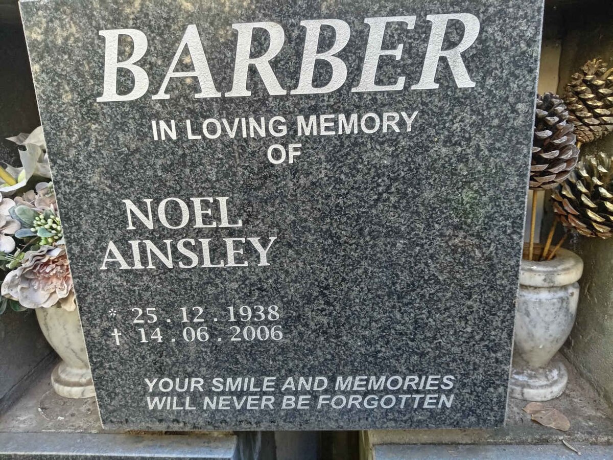 BARBER Noel Ainsley 1938-2006