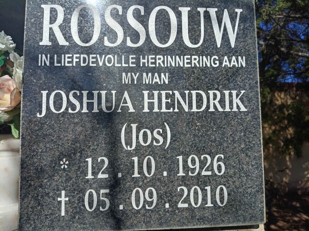 ROSSOUW Joshua Hendrik 1926-2010