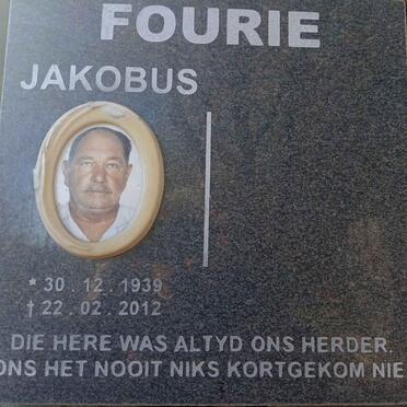 FOURIE Jacobus 1939-2012