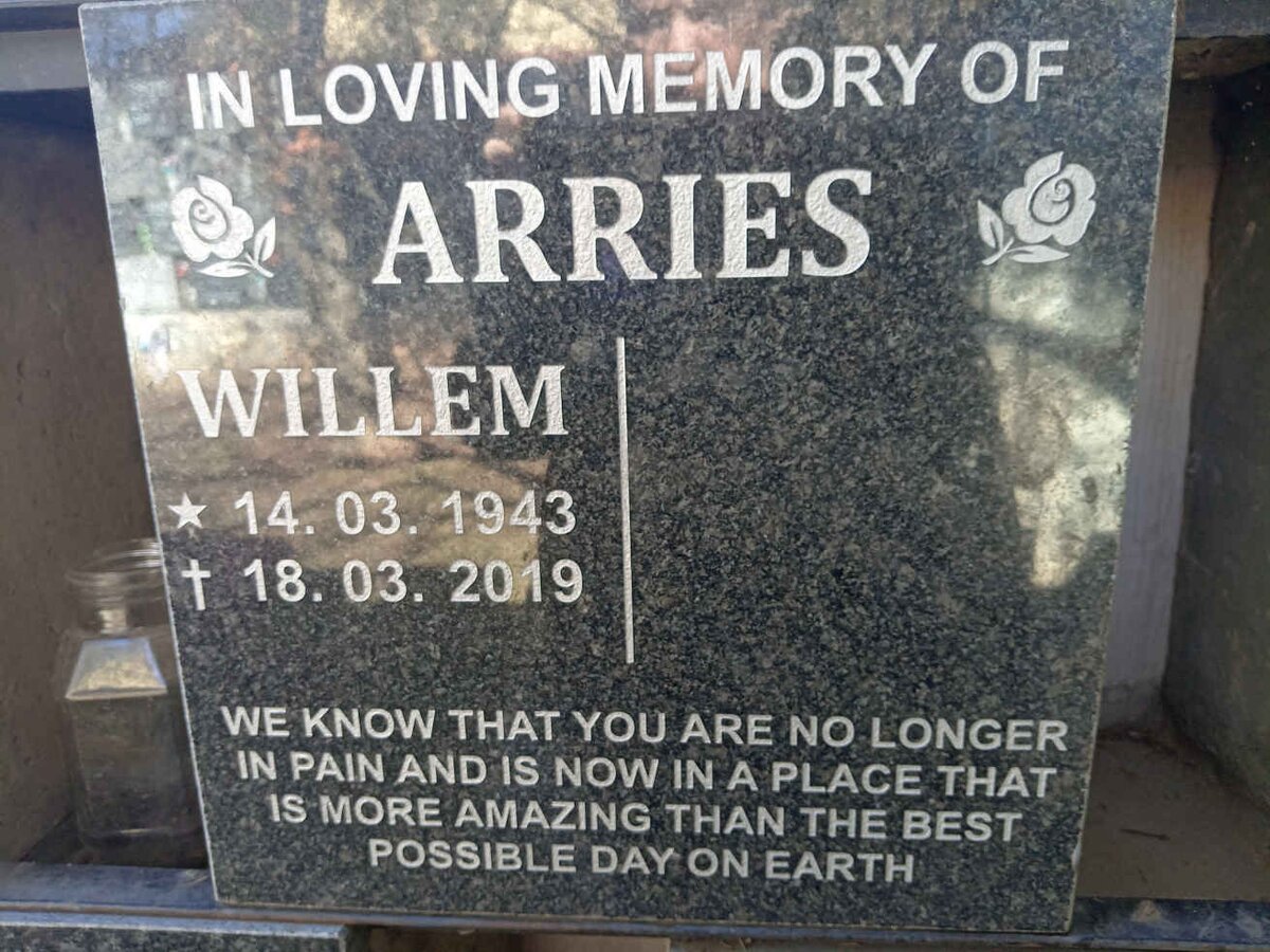 ARRIES WIllem 1943-2019
