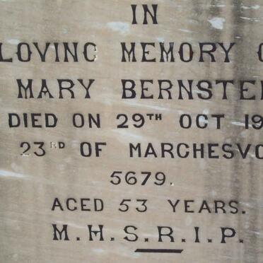 BERNSTEIN Mary  -1918