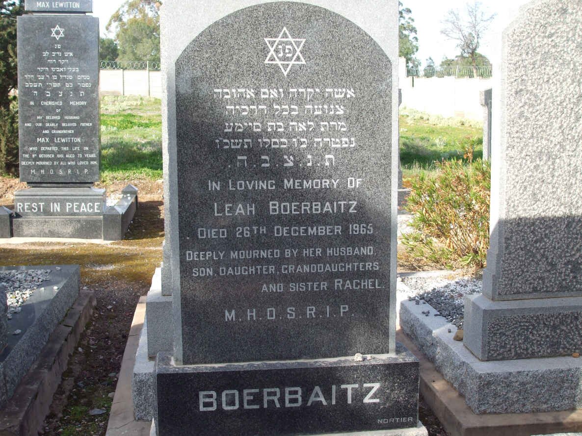 BOERBAITZ Leah  -1965