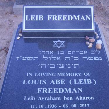 FREEDMAN Louis Abe 1936-2017
