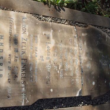 FINKELSTEIN Aaron Zelik   -1934