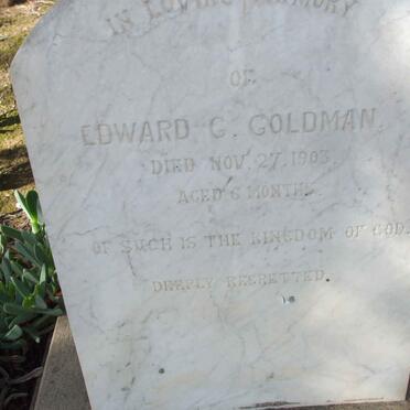 GOLDMAN Edward G.  -1903 