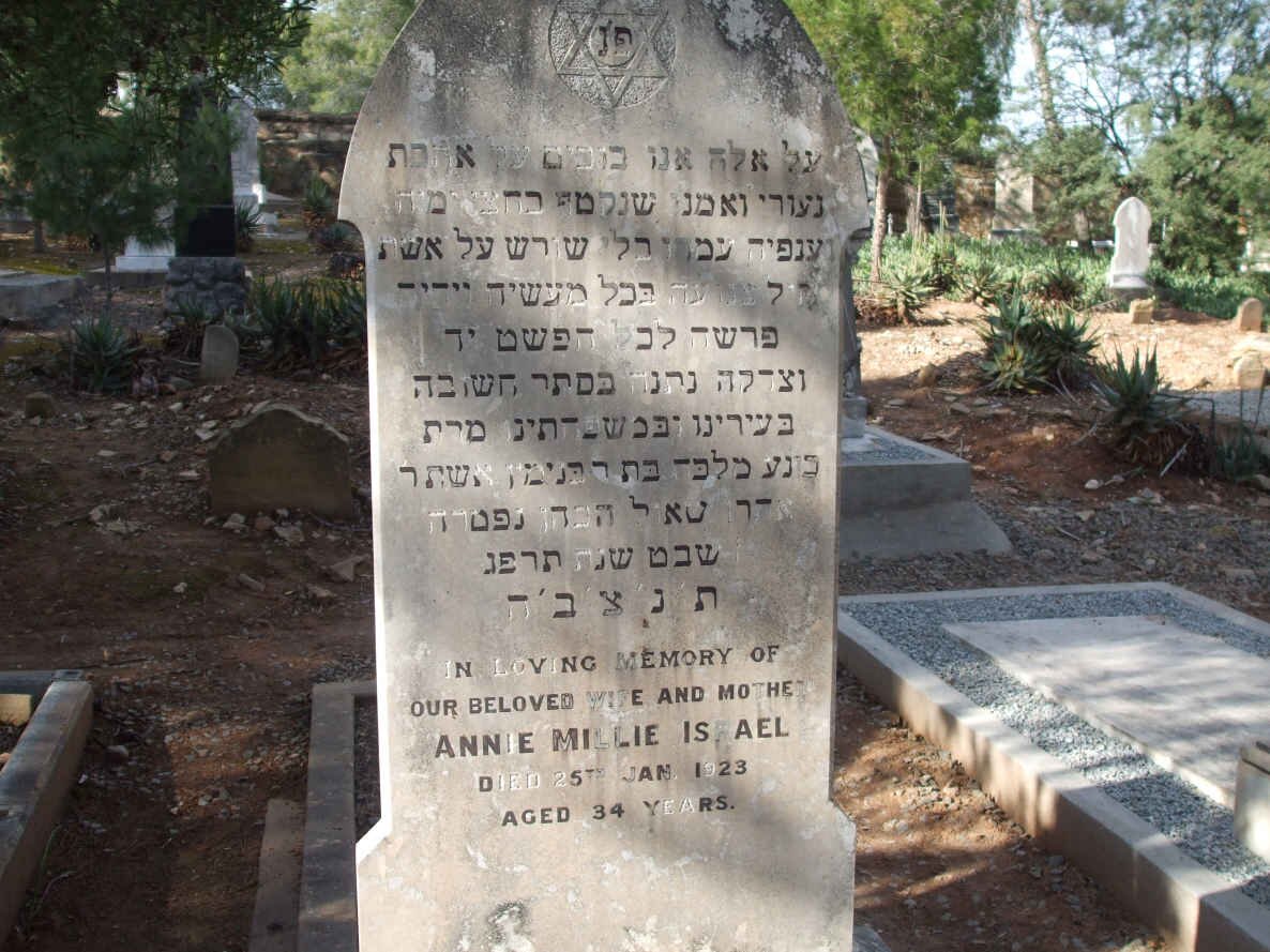 ISRAEL Annie Millie  -1923