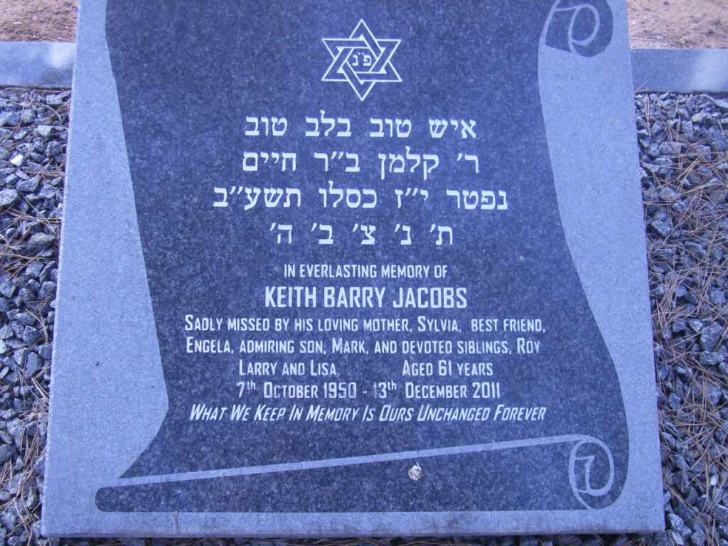 JACOBS Keith Barry 1950-2011