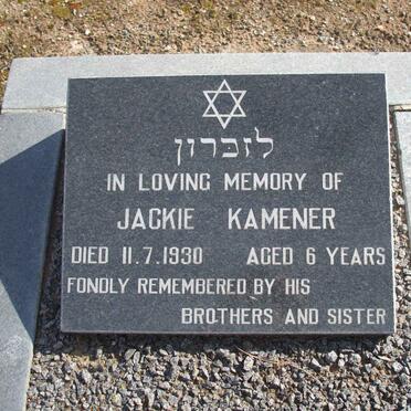 KAMENER Jackie -1930 