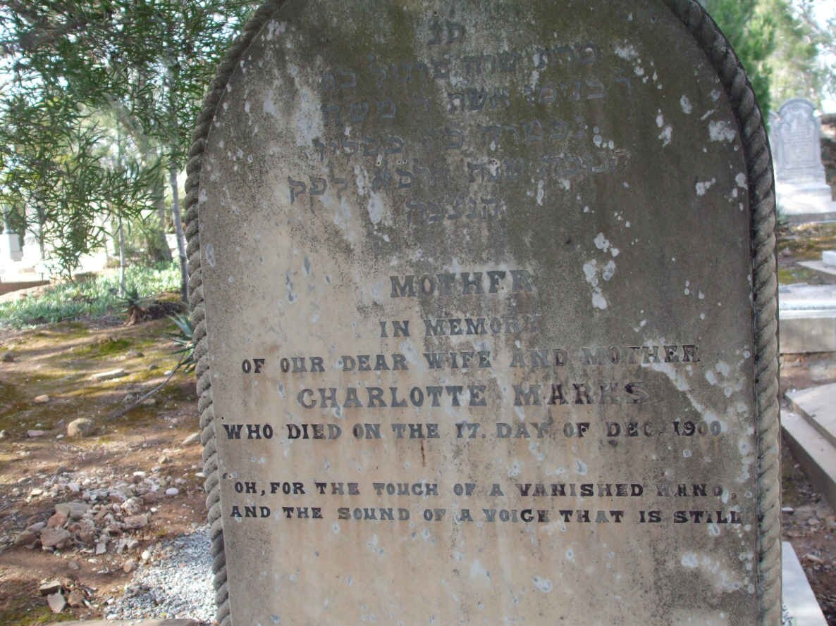 MARKS Charlotte  -1900