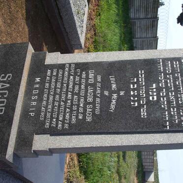 SAGOR David Jacob  -1962 