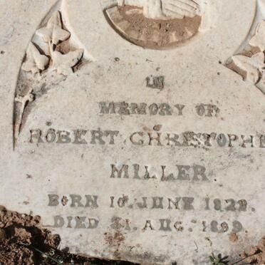 MILLER Robert Christopher 182?-1899