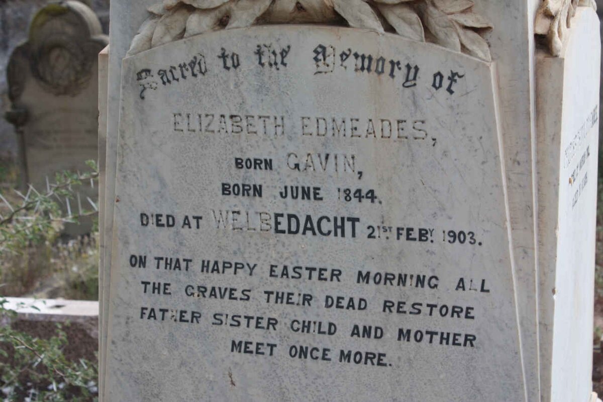 EDMEADES Elizabeth nee GAVIN 1844-1903