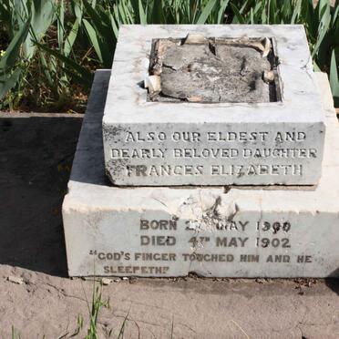 COOPER Frances Elizabeth 1900-1902