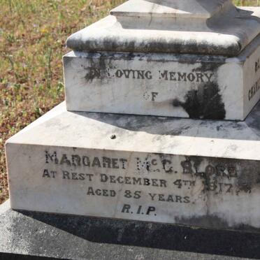 BLORE Margaret McC. -1917