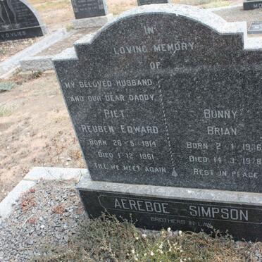 AEREBOE Reubeb Edward 1914-1961 :: SIMPSON Brian 1936-1978