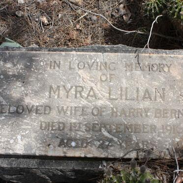 BERNHARDT Myra Lilian -1916
