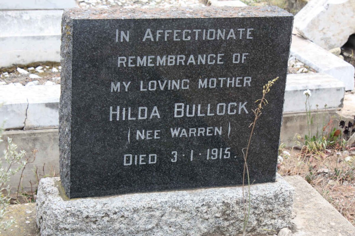 BULLOCK Hilda nee WARREN -1915