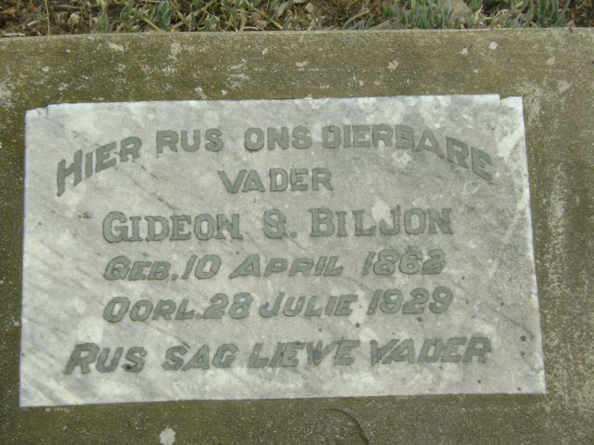 BILJON Gideon S.1862-1929