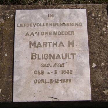 BLIGNAULT Martha M. nee KOK 1862-1929