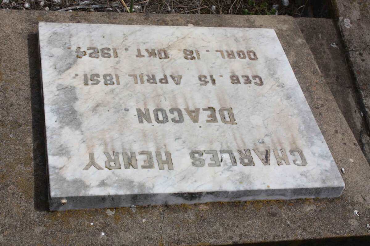 DEACON Charles Henry 1851-1924