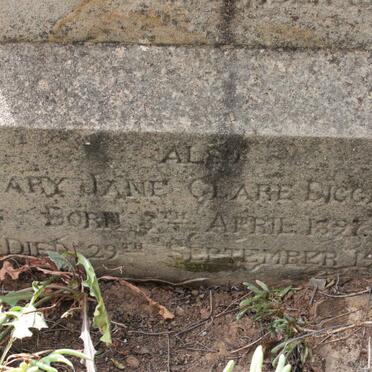 DIGGEDEN Mary Jane Clare 1897-1905