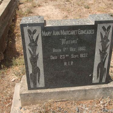 EDMEADES Mary Ann Margaret 1862-1937