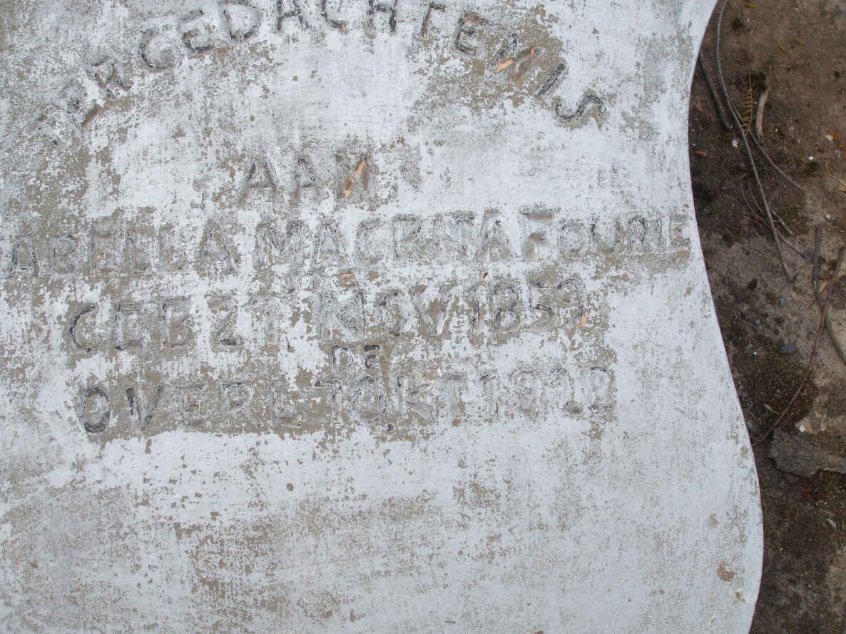 FOURIE A.M. 1859-192?