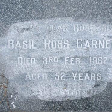GARNER Basil Ross -1962 
