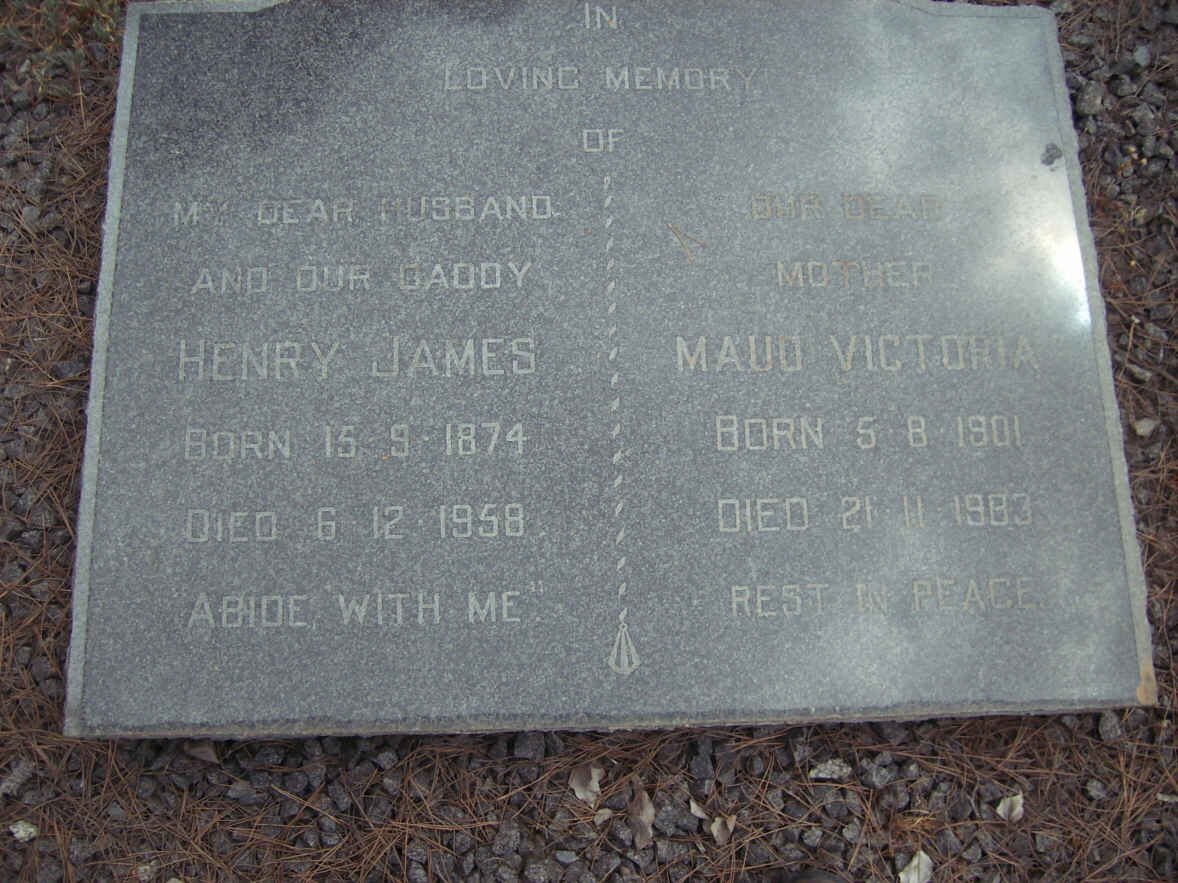 GROENEWALD Henry James 1874-1958 &amp; Maud Victoria 1901-1983