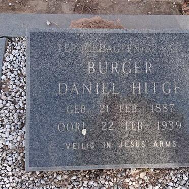 HITGE Burger Daniel 1887-1939