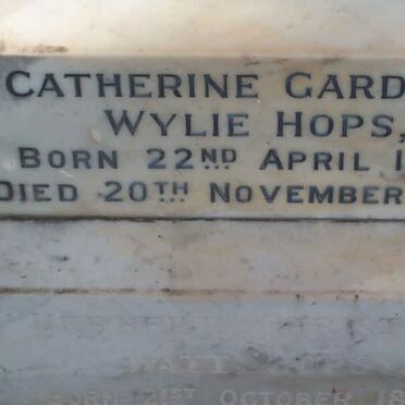 HOPS Catherine Gardner Wylie 1879-1945